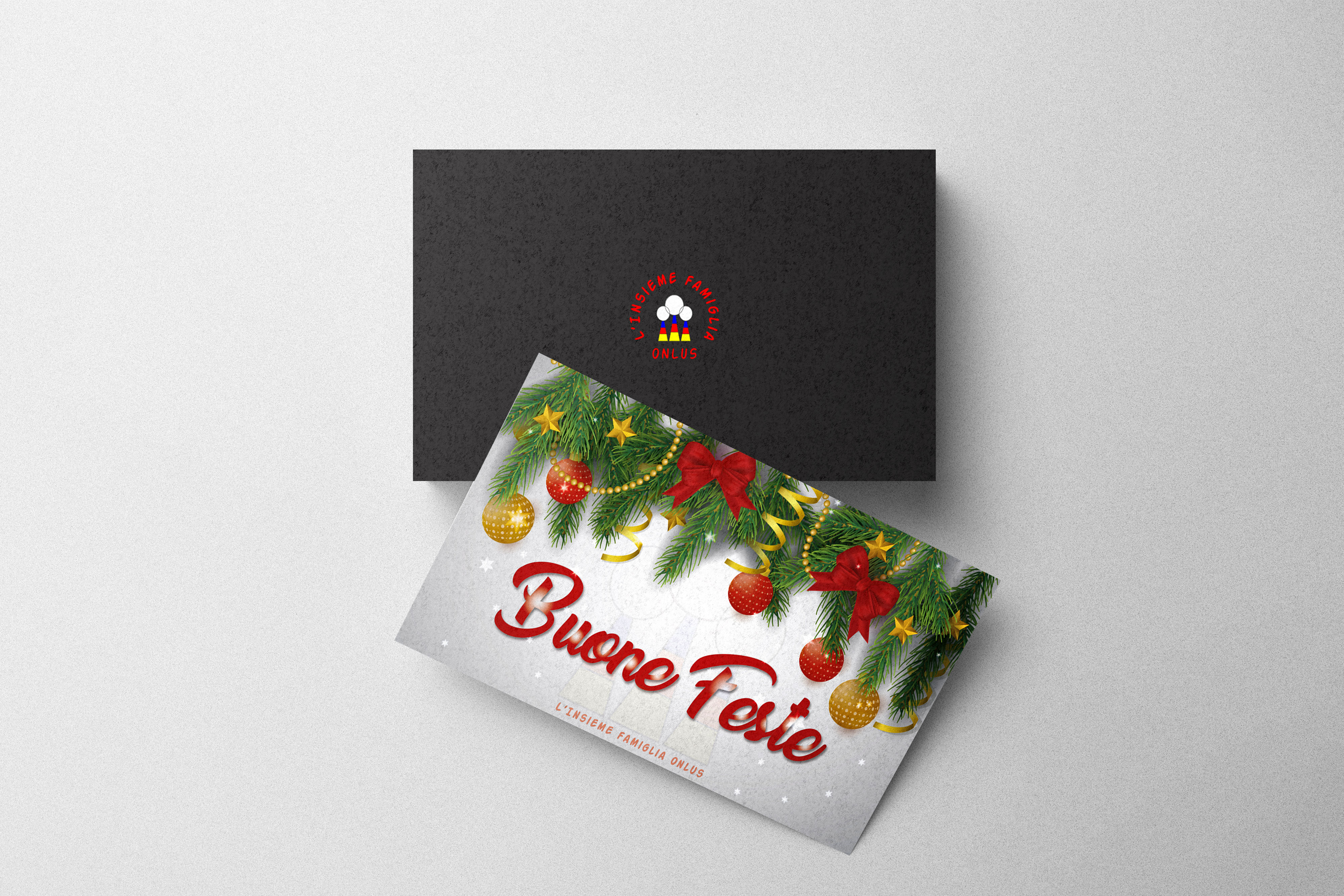 Visual design Christmas card 2018 L'Insieme Famiglia ONLUS